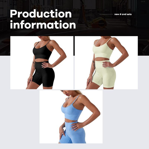 Seamless Yoga Set Gym Suits With Shorts Crop Top Sexy Bra Women's Seamless Yoga Set Gym Suits With Shorts Crop Top Sexy Bra Women's