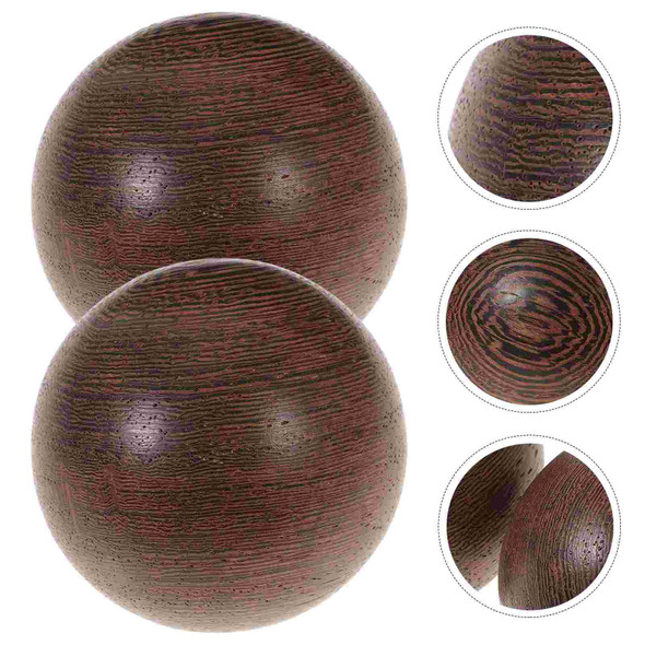 Wrist Balls Exercise Handballs Stress Adults Wooden Elderly Manual