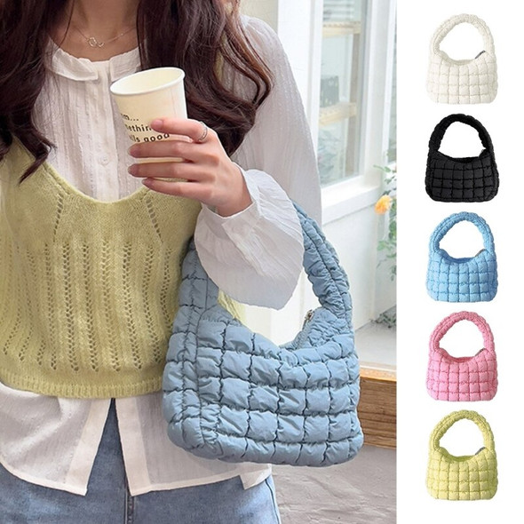 2023 New Women Summer Quilted Handbags Ladies Plicated Vacation Bag Fashion Shoulder Bag Female Puffer Tote Bags Casual Hobo