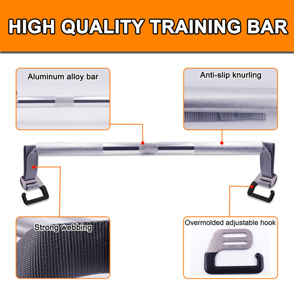 Home Gym Equipment Resistance Bands | Exercise Bar Resistance Bands -
