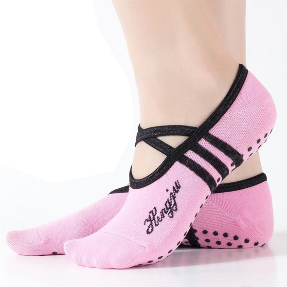 WOSWEIR 1 Pair Sports Yoga Socks Slipper for Women Anti Slip Lady