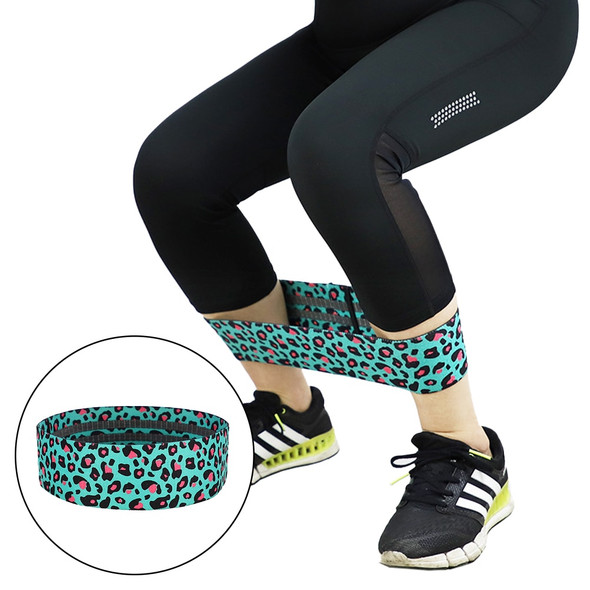 Leopard Print Squat Shape Resistance Band Yoga Pilates Tension Band Leopard Print Squat Shape Resistance Band Yoga Pilates Tension Band