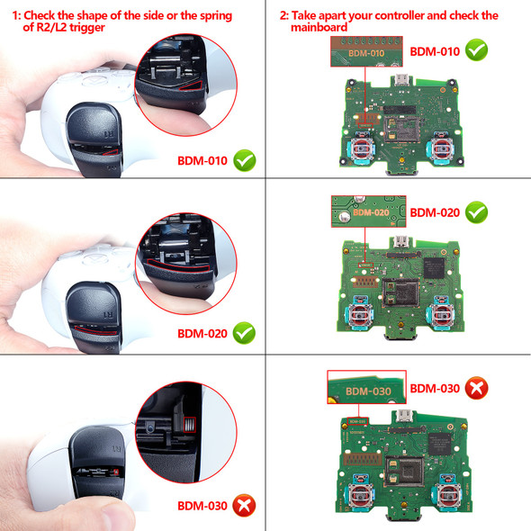 eXtremeRate Remappable RISE 4.0 Remap Kit, Upgrade Board & Redesigned Back Shell & 4 Back Buttons for ps5 Controller BDM-010&020