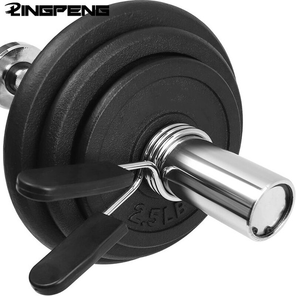 Dumbbell Barbell Spring Collar for Weightlifting Bar Gym