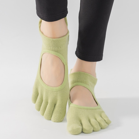 Ladies Breathable Yoga Socks With Grips Non-slip Five Finger Pilates Ladies Breathable Yoga Socks With Grips Non-slip Five Finger Pilates