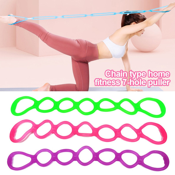 7 Hole Puller Home Fitness Chain Elastic Belt Open Shoulder Beauty
