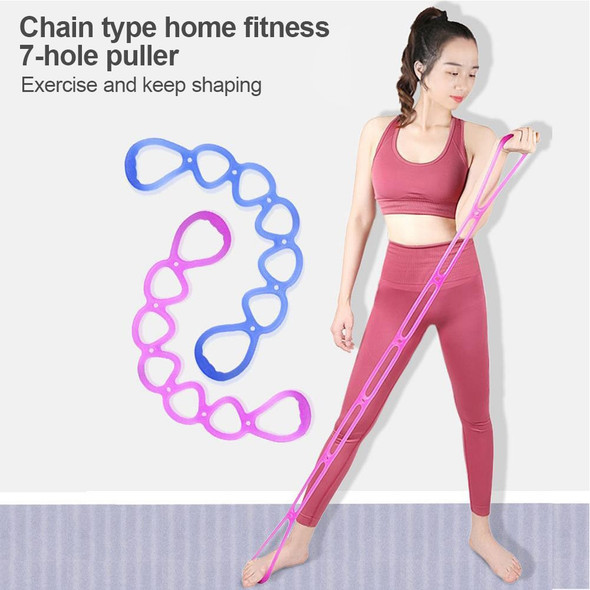 7 Hole Puller Home Fitness Chain Elastic Belt Open Shoulder Beauty
