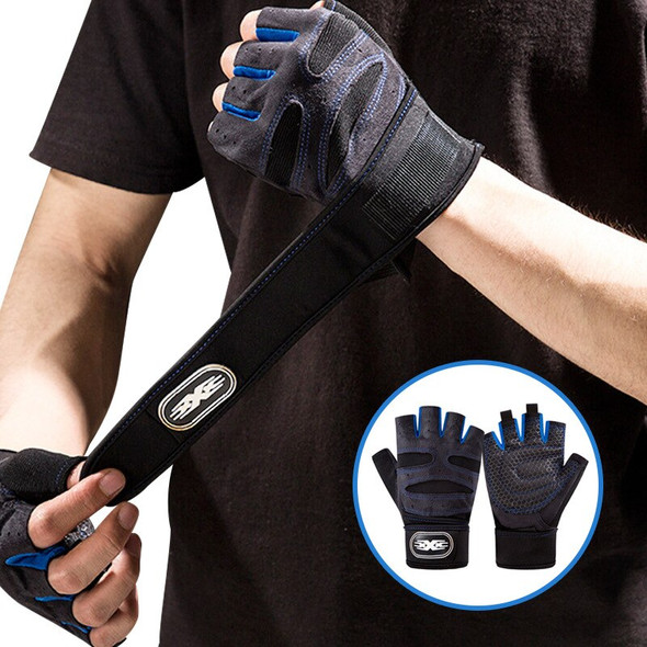 Half Finger Gloves For Men And Women Sports Shock Absorbent Breathable