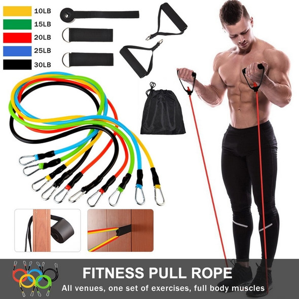 Fitness Equipment | Resistance Bands | Pull Rope - 11pcs /set Pull