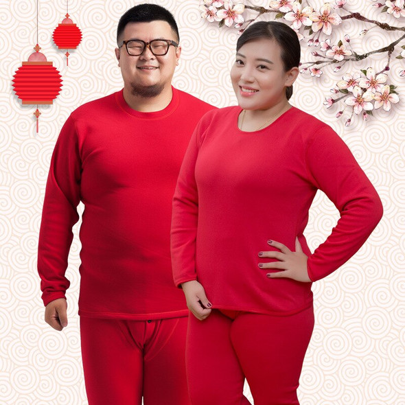 Fat Men Winter Plus Size Premium Quality Fleeced Thermal Underwear