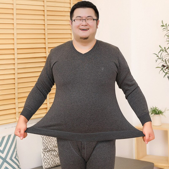 Fat Men Winter Plus Size Fleece Thermal Underwear Velvet Long Sleeve