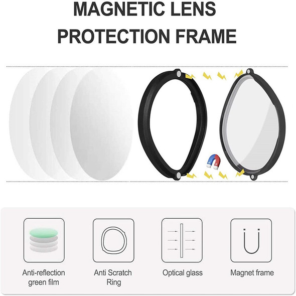 FICEP For Quest 2 Prescription Lenses Anti Blue Myopia Lens Quick Disassemble Magnetic Frame Glasse For oculusQuest2 Accessories