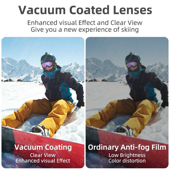 ROCKBROS Ski Goggle Double Anti Fog Skiing Glasses Snowboard PC Lens ROCKBROS Ski Goggle Double Anti Fog Skiing Glasses Snowboard PC Lens