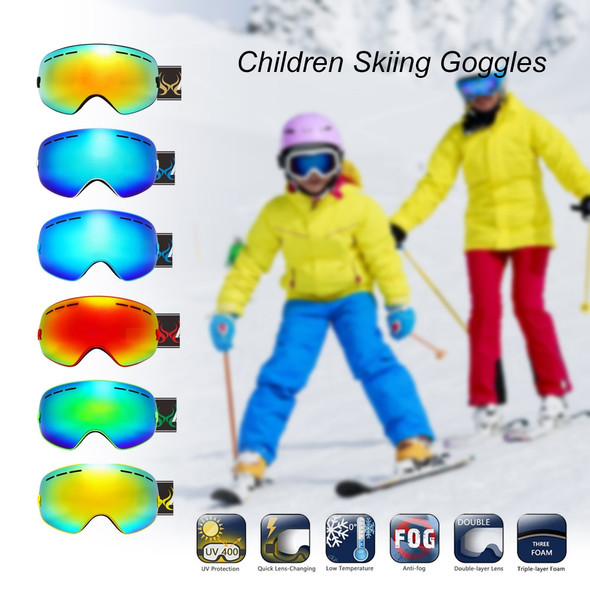 Benice Kids Ski Goggles Snowboard Goggles For Children Uv400 Anti-fog
