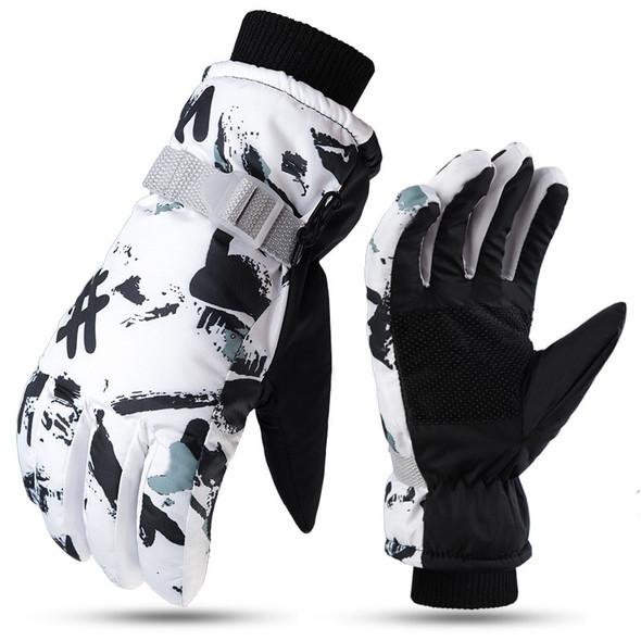 Pu Leather Snowboard Ski Gloves | Leather Ski Gloves Waterproof -