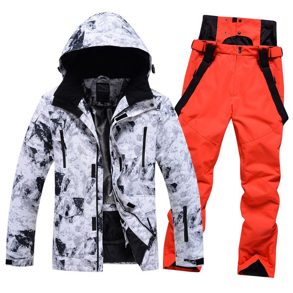 High quality Ski Suit Men Winter Warm Windproof Waterproof Snow - 2023