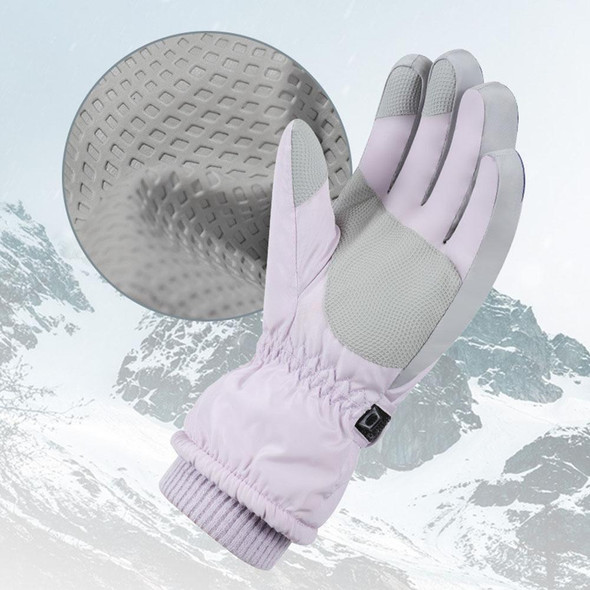 Winter Warm Ski Gloves For Women Windproof Waterproof Thickened Touch