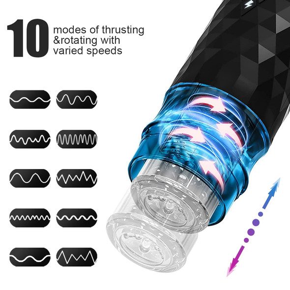 Automatic Male Masturbator Telescopic Rotation Vagina Masturbation Equipment Sex Toys for Men Goods for Adults Piston Mastubator