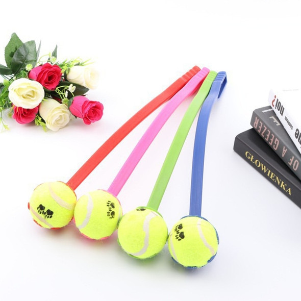 Pet Tossing Toy Ball Club Dog Training Fluorescent Toy Ball Thrower with Tennis Outdoor Throwing Interactive Toy Dog Accessories