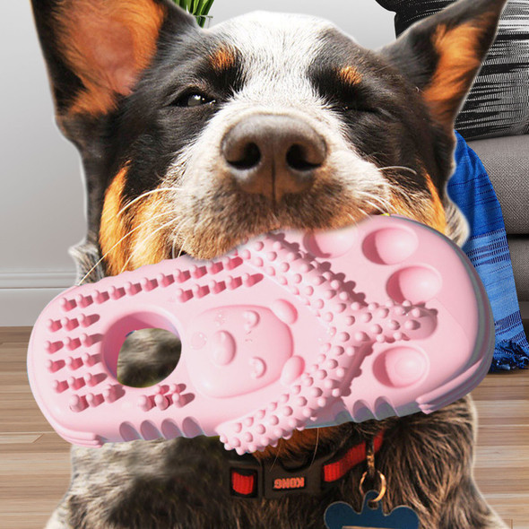 Slipper Shape Dog Chew Toys TPR Dog Teething Toys Interactive Puppy Accessories Gifts Novelty Dog Interactive Toys For Boredom