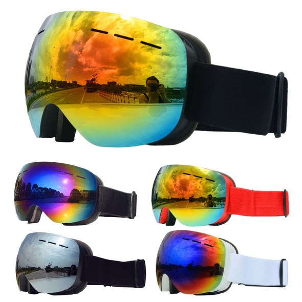 Magnetic Ski Goggles With Quick-change Lens And Case Set 100% Uv400