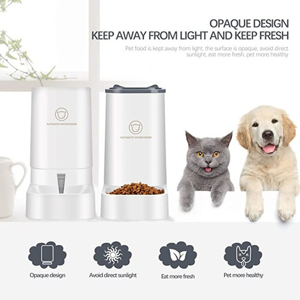 MIAODOUPET 3.8L Large Capacity Pet Dog Cat Automatic Feeder Detachable Bowl Water Dispenser Food Feeding Device Pet Supplies