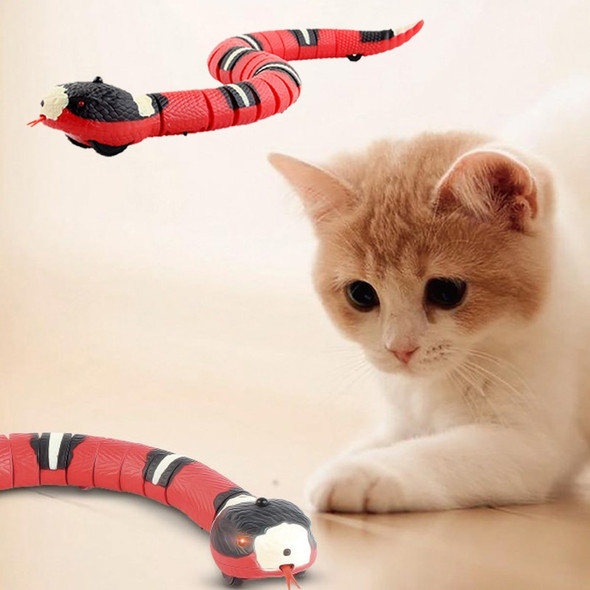 Smart Sensing Snake Automatic Electric Cat Toys USB Charging Pet Interactive Toys Dogs Game Play Toy Cat Accessories