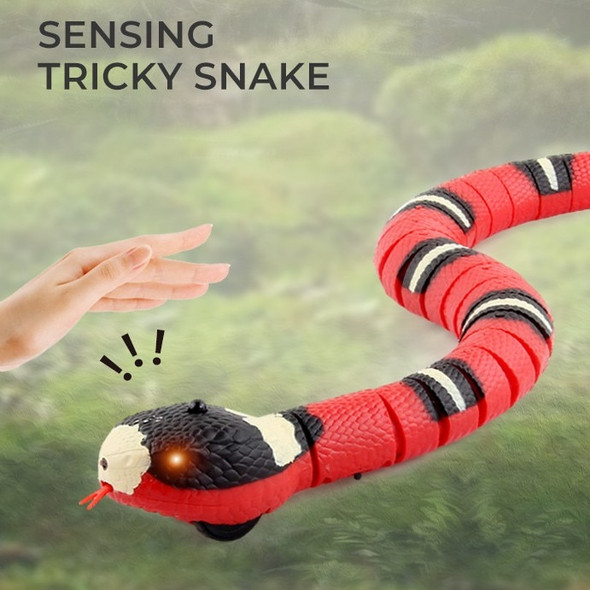 Smart Sensing Snake Automatic Electric Cat Toys USB Charging Pet Interactive Toys Dogs Game Play Toy Cat Accessories