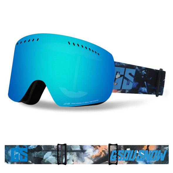 New Ski Goggles Anti Fog Windproof Protective Goggles Women Men