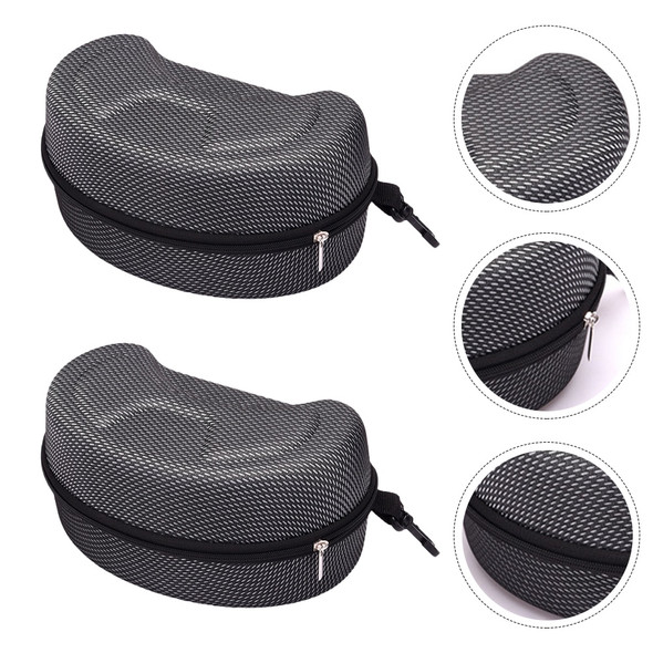2 Pcs Suitcase Large Size Glasses Eyewear Motorcycle Ski Riding