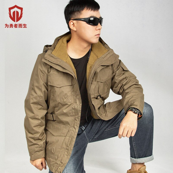 Three-in-one Jacket Men's Fleece Detachable Camouflage Jacket Tactical