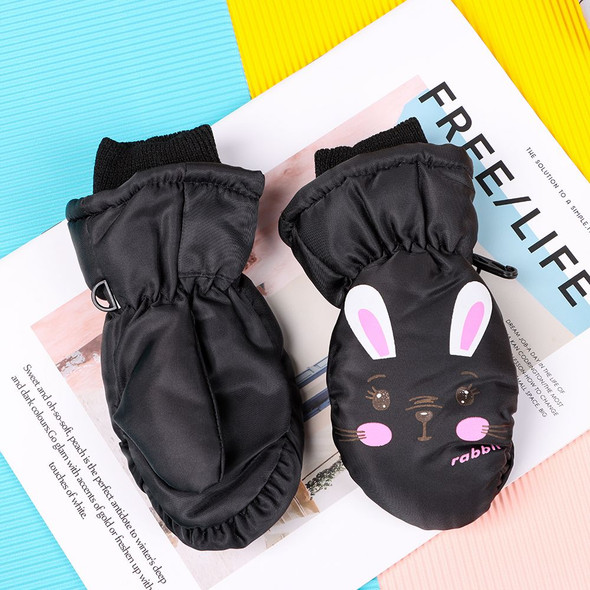 Kids Winter Ski Gloves Cute Cartoon Rabbit Warm Mittens Non slip Kids Winter Ski Gloves Cute Cartoon Rabbit Warm Mittens Non slip