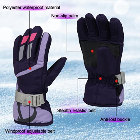 Wool Ski Riding Gloves | Ski Gloves Waterproof | Children's Ski Glove