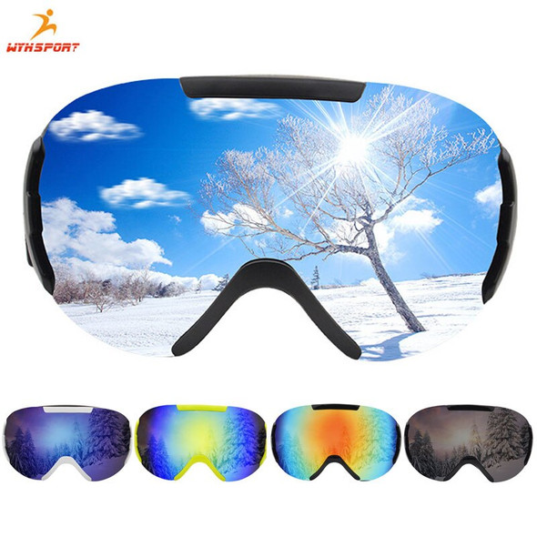 2020 New Double Layer Polarized Lens Ski Goggles Anti fog UV400 Skiing