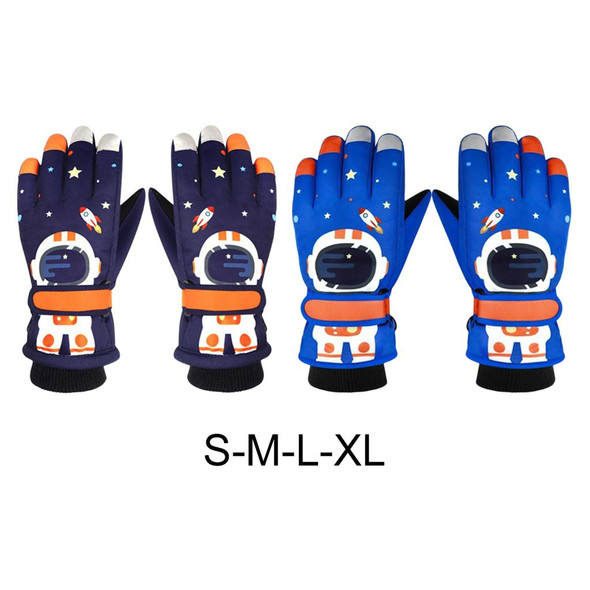 1 Pair Toddler Ski  Kids Winter Gloves Waterproof Warm Boys Girls