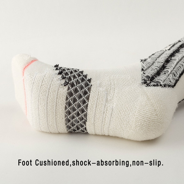 2 Pairs Wool Ski Socks Women Cold Weather Socks for Snowboarding,