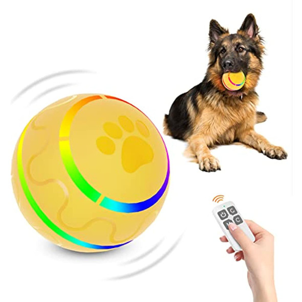 ATUBAN Remote Control Dog Balls,Peppy Pet Ball for Dogs, Aggressive Chewers Toy,Automatic Interactive Rolling&Shaking Pet Gifts