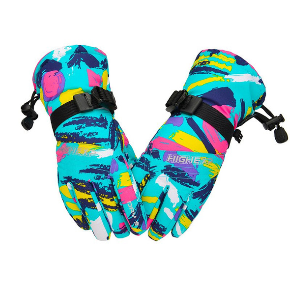 New Winter Children's Ski Gloves with Plush Insulation, Parent child