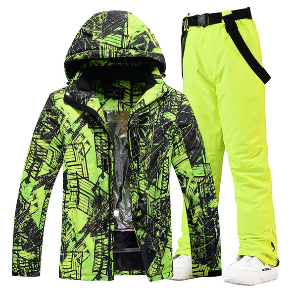 Men's Warm Colorful Ski Suit, Snowboarding Clothing, Winter Jackets,