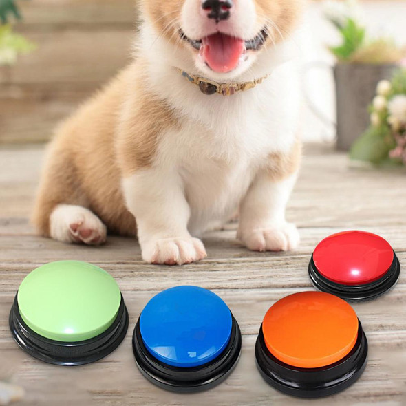 Bite Resistant Relieve Boredom Sound Button Entertain Interactions Pet Dog Recordable Talking Button Pet Supplies