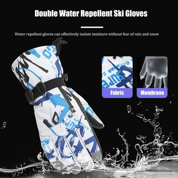 Touchscreen Ski Gloves WomenMen  Winter Coldproof Thickened Warm Anti