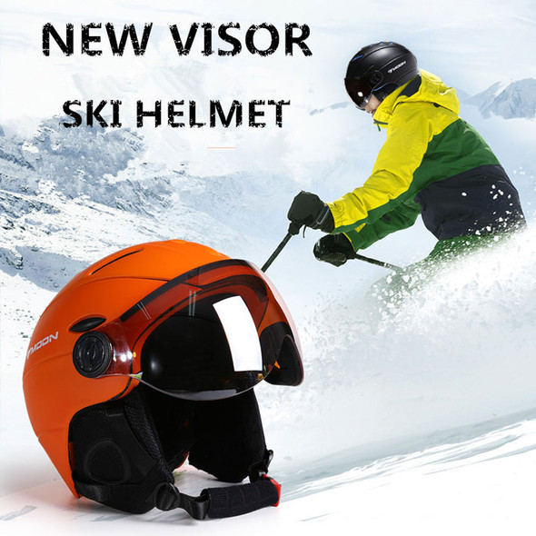 Moon Professional Half-covered Ski Helmet Integrally-molded Sports Man
