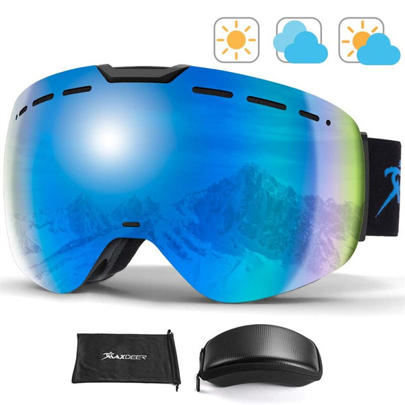 Ski Snowboard Goggles Women Men Skiing Eyewear OTG UV400 Protection