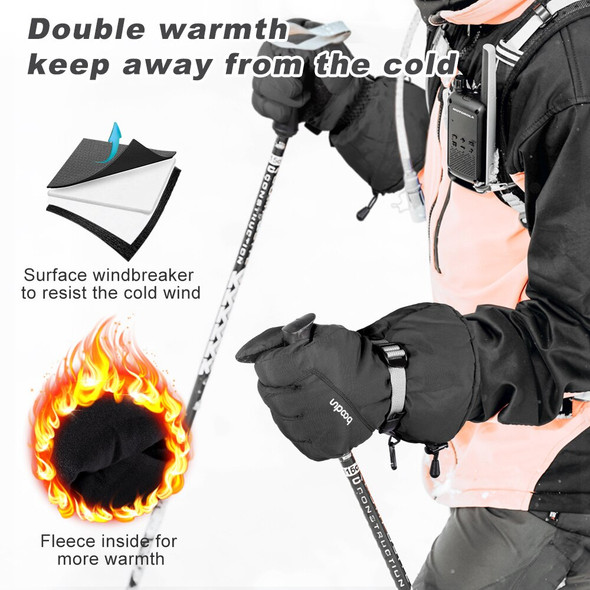 Professional Winter Warm Ski Gloves Thermal Mittens Bicycle Hunting