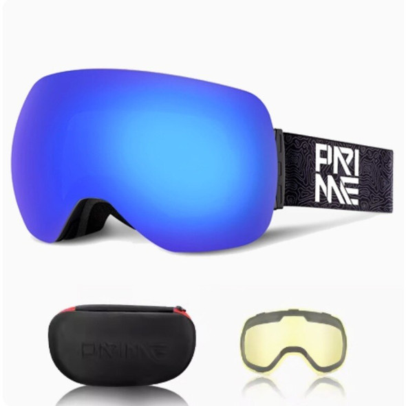 PRIME Magnetic Ski Goggles with 1 Second Quick Change Lens Double