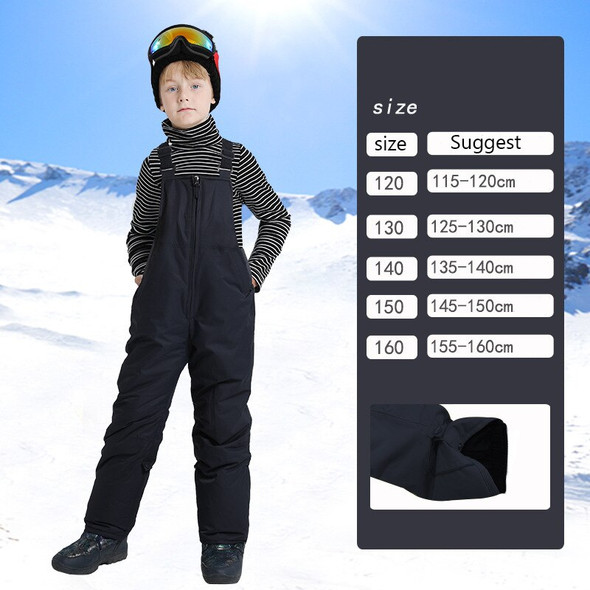 New Children One-piece Ski Pants Thickened Warm Boys Girls Outdoor