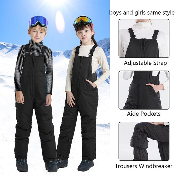 New Children One-piece Ski Pants Thickened Warm Boys Girls Outdoor New Children One-piece Ski Pants Thickened Warm Boys Girls Outdoor