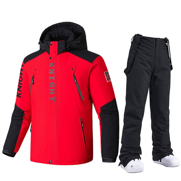 Men Ski Jacket And Pants Winter Warm Windproof Ski Suit Male Snowboard