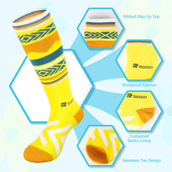 Kids Ski Socks Winter Warm Knee high Snow Socks for Toddler Boys Girls Kids Ski Socks Winter Warm Knee high Snow Socks for Toddler Boys Girls