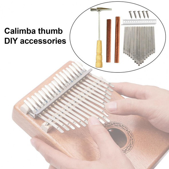 17 Keys Kalimba Accessories Solid DIY Metal DIY Keys Bridge Thumb